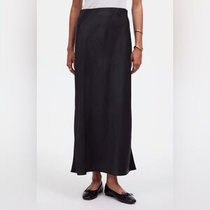 NWT Madewell Satin Maxi Slip Skirt (4)